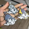Mischief Cat Interactive Keychain,Rotating Cats Eggs Key Chain，Funny Cat Play