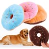 Wyjuan 1Pc Donut Shape Plush Blue Pet Toy,Lovely Donut Shaped
