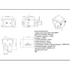 30A 250V KCD4 Rocker Switch DPST 4 Pin Green Lighted
