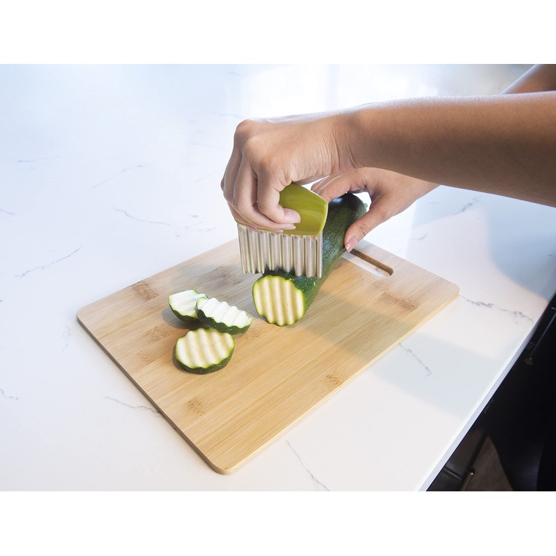 Joie Crinkle Cutter Knife, Wavy Slicer for Potatoes, Vegetables and