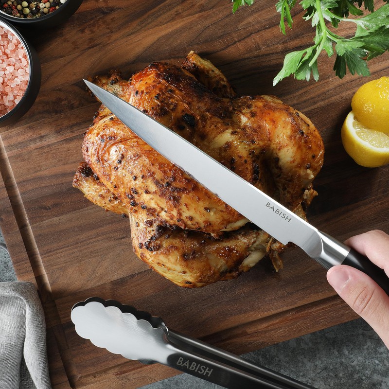 Babish High-Carbon 1.4116 German Steel 8 Inch Full Tang, Forged