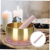 Kisangel Tibetan Singing Bowl Mallet Leather Sound Bowl Stick for