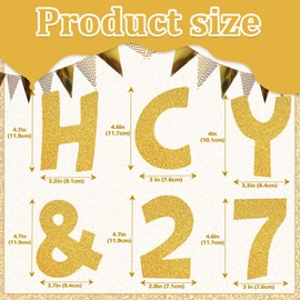 216Pcs Glitter Bulletin Board Letters, Alphabet Number Poster Board Letters Punctuation with Adhesive Dots, Symbols Cutout Bulletin Board Decorations for Classroom School Office Wall Decor (Gold,4in)
