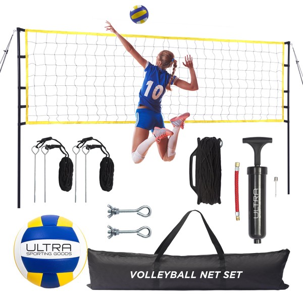 Volleyball Net Outdoor - Includes 32x3 Feet Regulation Size Net