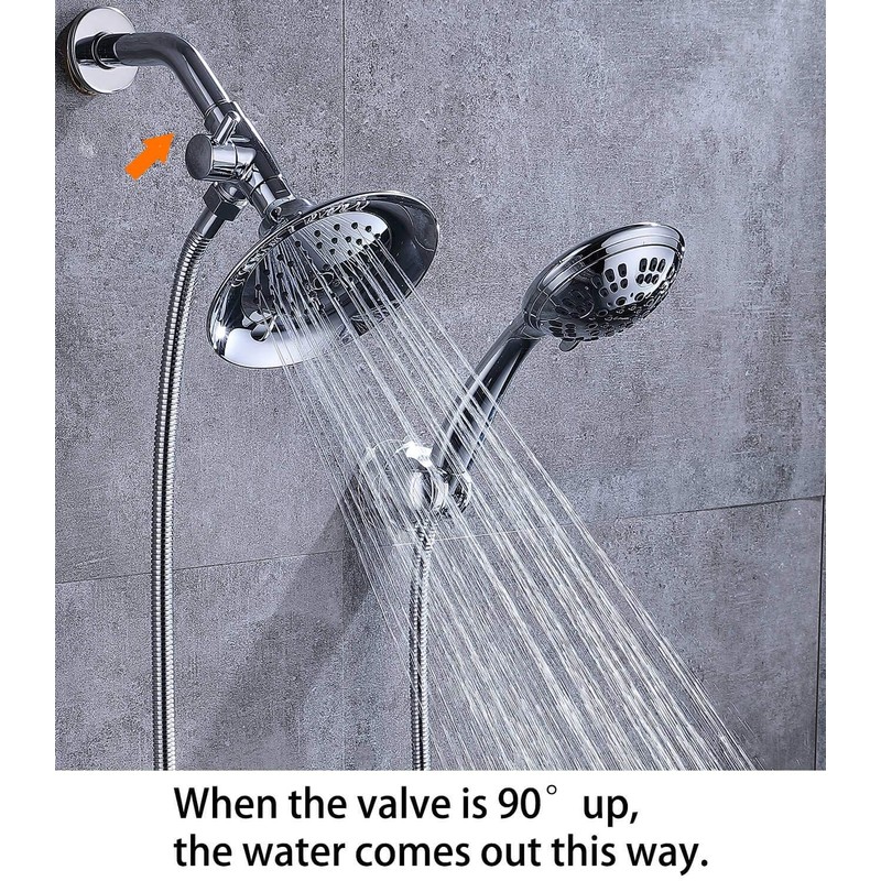 100% Solid Metal Shower Arm Diverter Valve for Hand Held