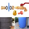 Rain Barrel Spigot, Brass Faucet Kit for Rain Water Barrel,