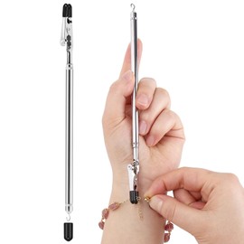 2 in 1 Bracelet Helper Tool Hook-WIFORT Metal Bracelet Helper Tool to Put on Yourself, Quick Release Fastening Bracelet Assistance Tool for Jewelry, Zipper, Jewelry Clasp Helper with Non-Slip Tips