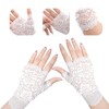 TeeYee Women's Elegant Lace Fingerless Mesh Lace Gloves Lace Gloves
