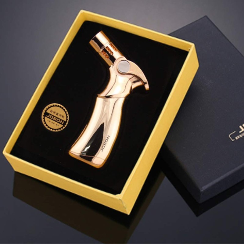 Torch Lighter 4 Jet Flame Refillable Butane Cigar Lighter Adjustable