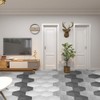 Sanpyl Decorative Sticker Hexagonal Floor Sticker PVC Sticker Pack of
