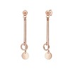 Elli Geo Basic Women's Earrings Chain Circle Bar in 925