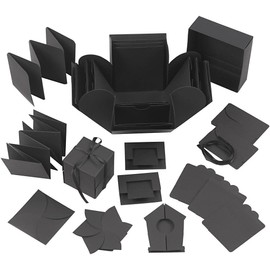 Creativ 25378 Explosion Box Size 7 x 7 x 7.5 cm + 12 x 12 x 12 cm Black
