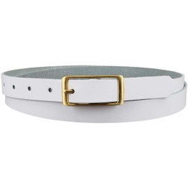 Leather Belt 100% Real Leather Women's Belt Gold Buckle 2 cm Wide Waist Belt Jeans Belt Casual Jeans Slim Business Vascavi Made in Germany -