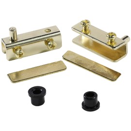 Rok Hardware Glass Door Pivot Hinge for Free Swinging Glass, Brass, Pack of 5