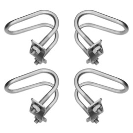 Surprecision 6 Pcs Cross-Connector Pipe Clip Galvanized Steel Cross Pipe Clamp Cross Tube Buckle Fits Pipes OD 2" and 2" - Dependable Stability Guaranteed!