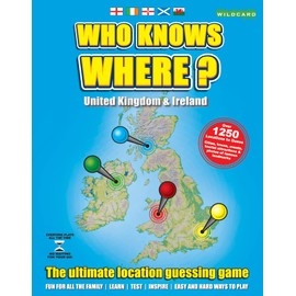 WHO KNOWS WHERE - UK & IRELAND - MAP FAMILY BOARD GAME OF BRITISH ISLES