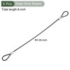 YOKIVE 4 Pcs Safety Cable Locks, Stainless Steel Security Wire