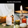 Ziosxin 100pcs Soy Wax Wick + 120pcs Wick Stickers +