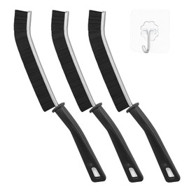 3 Pcs Crevice Cleaning Brush, Gap Cleaning Brush, Thin Cleaning Brush, Bathroom Grout Pressing, Crevice Cleaning Tool Brush, for Home Kitchen Bathroom and Window Groove with Hanging Hook