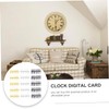 LALAFINA 15 Sets Roman Numerals Clock Replacement Kit DIY Clock