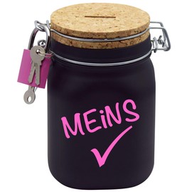 Money Box My Money Gift Idea Black L