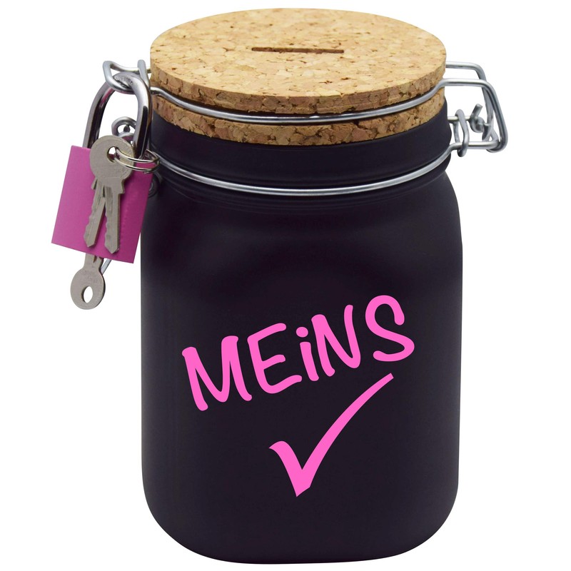 Money Box My Money Gift Idea Black L
