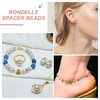 sourcing map 60 Pcs Flat Round Spacer Beads 4mm Stainless