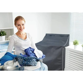 2Pack Washing machine cover,Fit for Outdoor Top Load and Front Load Machine,Washer Cover With Zipper Design for Easy Use,Waterproof Dustproof Moderately Sunscreen(gray)