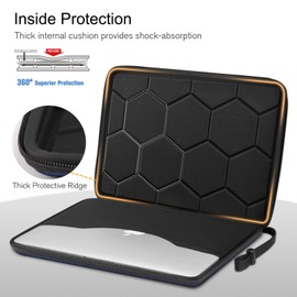 FINPAC Laptop Case for 13 Inch MacBook Air 2024-2018 M3/A3113 M2/A2681 M1/A2337, 14 Inch MacBook Pro M4/M3/M2/M1 A3112 A3401 A3185 A2992 A2911 8, 13" MacBook Air/Pro Shockproof Protective Case Laptop