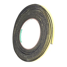 GLOKUUCA Foam Seal Tape - 1 Pack Self Adhesive Soundproof Weather Stripping Door Seal Strip Fits for Doors and Window Insulation - Foam Seal Strips- (5-mm x 2-mm x 16-ft)