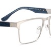 Zeelool Blue Light Glasses for Men Metal Rectangle Eyeglasses JGM146843-01