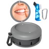 Denture Bath Case, Denture Cup, Leak Proof Portable Retainer Case,