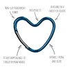 Original Dooky Universal Hook Heart-Shaped for Baby Pram or Baggy
