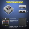 Nilight 6-Way Car Marine Waterproof Fuse Box Block Holder with