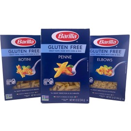 Inspired Candy Barilla Gluten Free Pasta Variety 3 Pack- Penne, Rotini, Elbow