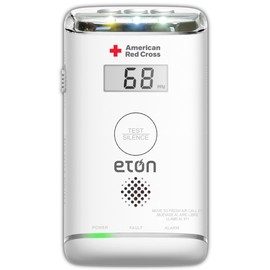 American Red Cross by Eton Carbon Monoxide Detector with10-Year Battery, Digital Display, LED Status Indicator, Emergency LED Flashlight and Energizer Batteries. Plug-in with Battery Back-up