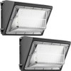2PACK Dusk to Dawn 100W LED Wall Pack Light Fixture,