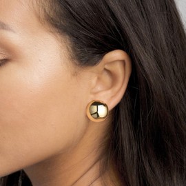 9 Pairs Gold Hoop Earrings Set for Women 14k Real Gold Plated Huggie Earrings Hypoallergenic Chunky Twisted Thick Jewelry for Multiple Piercing (Gold Hoop 022)