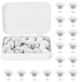 ÁNGELES MOYA 16 Clips for Fixing Duvets + Storage Box, Duvet Clips Mushroom Shape and Non-Slip Pins, Duvet Cover Hooks