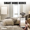 Enlaser Smart Light Switch, Single Pole, Voice/Remote Control, Easy Installation,