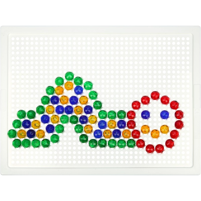 Lena 35621 Mosaic Plug-In Game Set, Mosaic with 140 Plugs