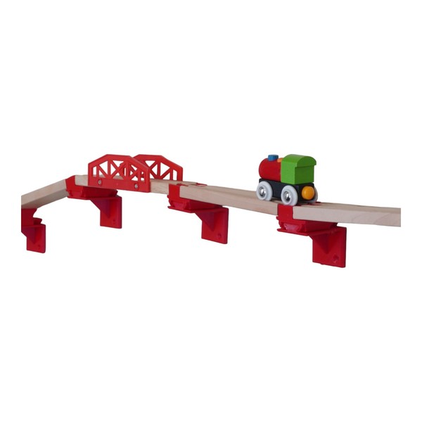 Wall Mounted Railway Track Organizer for Toy Trains, Compatible with