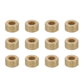 PATIKIL M3 Brass Spacers, 12 Pcs Metal Spacer Brass 3mm ID x 6mm OD x 4mm L Brass Spacers Screw Standoff for 1/8 Inch or M3 Screw