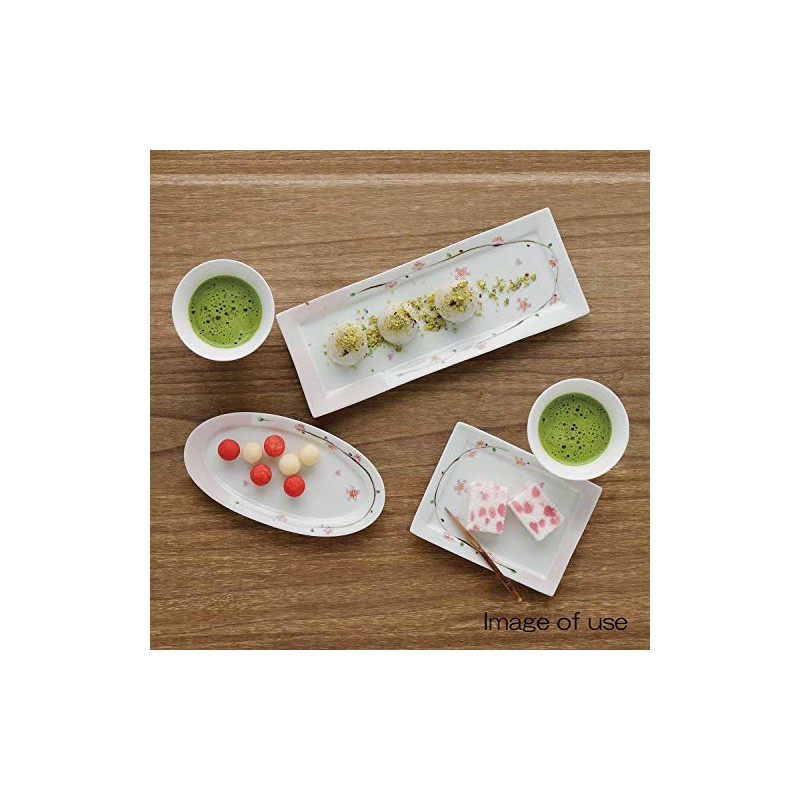 Hama Pottery 397448 Arita Pottery Ippo Kiln Rectangular Tray Plate,