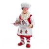 Kurt S. Adler 11-Inch Gingerbread Chef Santa Figurine