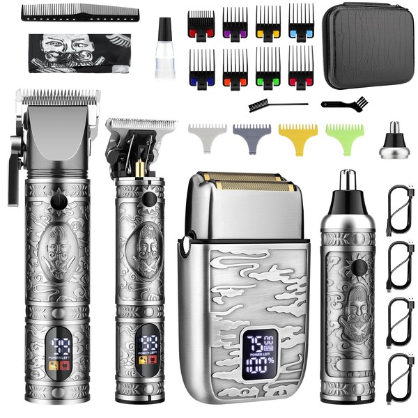GSKY Professional Hair Clippers, Men's Beard Trimmer & Grooming Kit