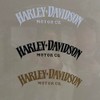 Motorcycle Classic Logo Harley Design Vinyl Decal #2 (Right and
