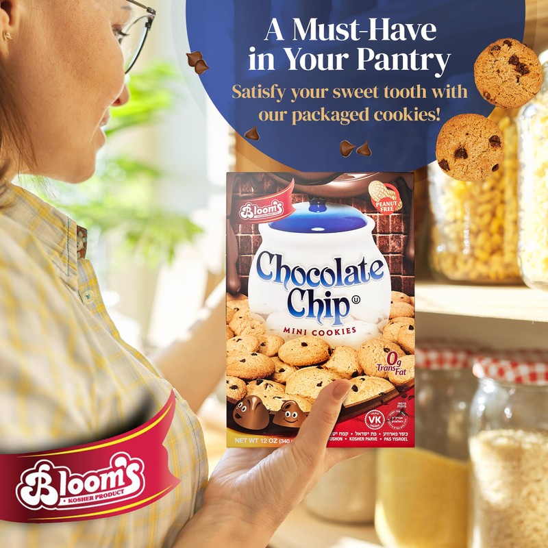 Bloom's Mini Chocolate Chip Cookies - Mini Cookies for On-the-Go