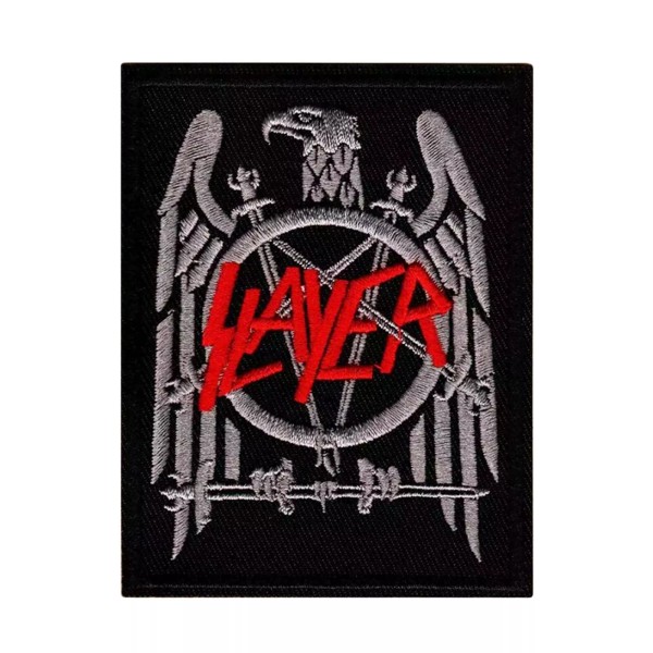 Patchwork Paradise Slayer Embroidered Iron-On Patch Punk Rock Heavy Metal