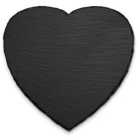 mtb more energy Slate Sign Plate Heart [1 Piece] – 20 x 20 cm – Heart Shape – DIY – for Labelling or Engraving Yourself for Gifts, Crafts, Household, Garden